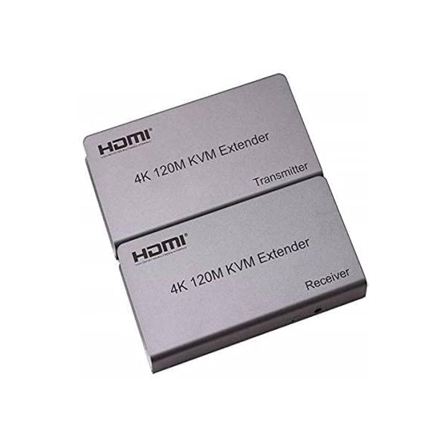 XLT 4K HDMI KVM Extender Transmitted Over Ethernet via Cat5/5e/Cat6/7 RJ45 Ethernet Cable, Full HD 1080P with HDMI and USB Ports for Teaching, Video Conference, Home Theatre - 120M