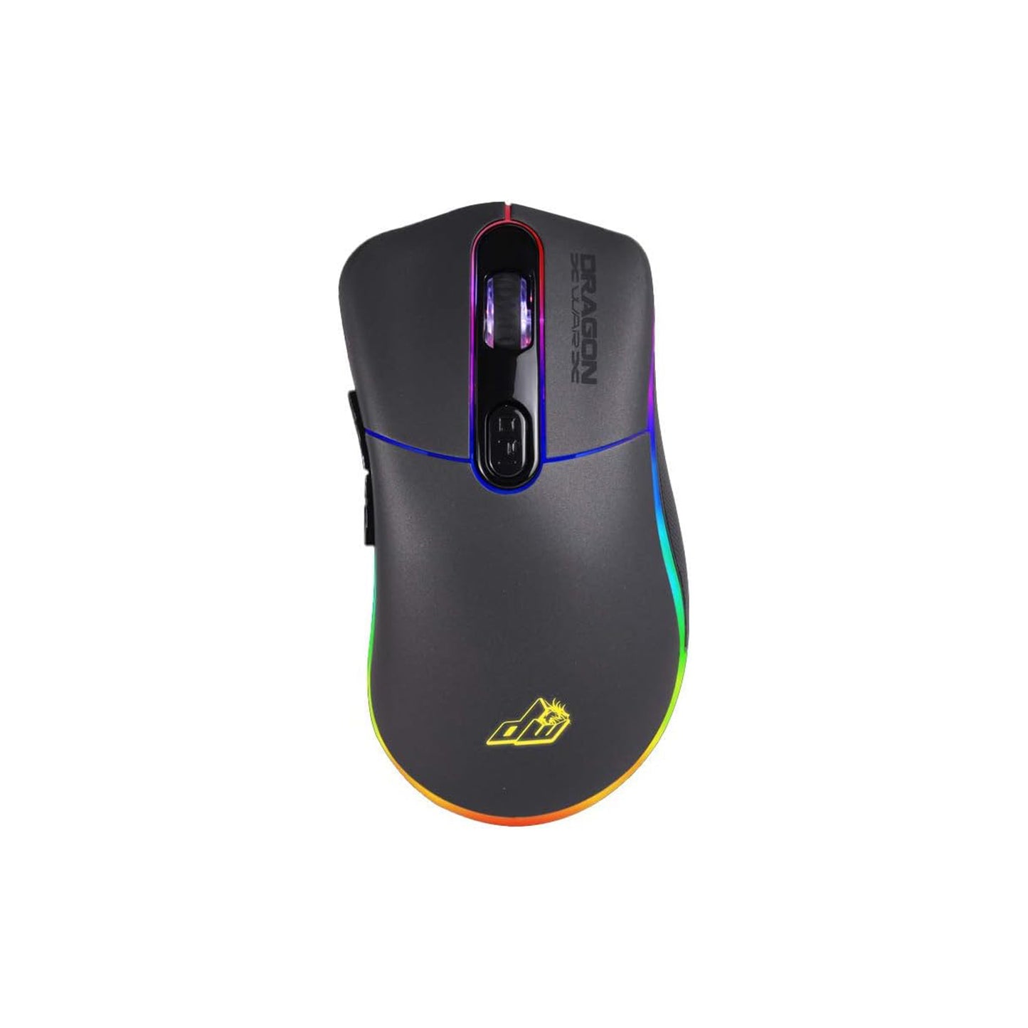 DragonWar G21 7000dpi ergonomic and customizable RGB Gaming Mouse with 7 buttons - Black