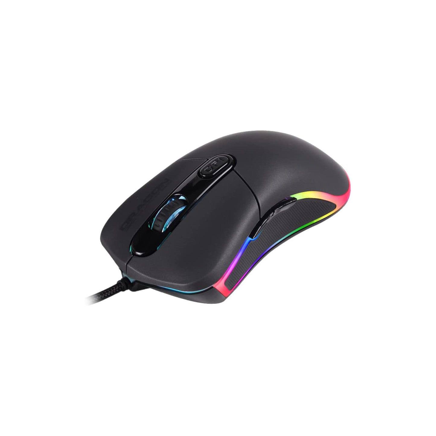 DragonWar G21 7000dpi ergonomic and customizable RGB Gaming Mouse with 7 buttons - Black