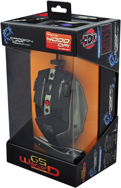 Dragon War G5 Warlord Blue Sensor Gaming Mouse with Marco Function