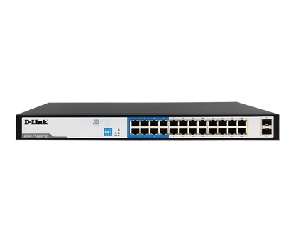 24GE PoE + 2 SFP Ports 250m PoE Switch DGS-F1026P-E