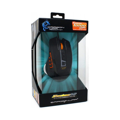 Dragon War Zodiac MMO Wired Gaming Mouse Wtih 6 Color LED System and USB Interface, 800 to 10000 Dpi